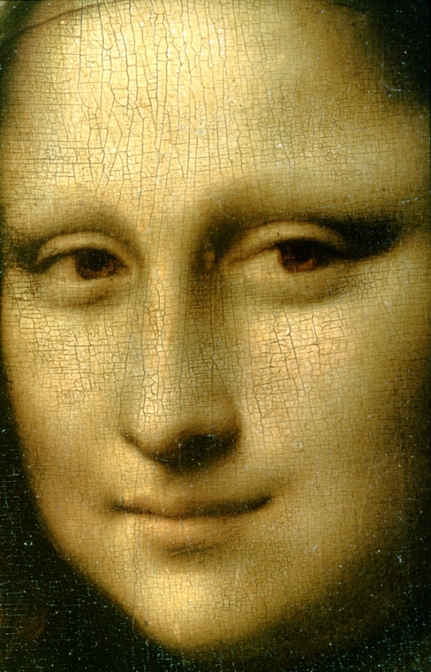 "Mona Lisa" Leonarda da Vinci (zbliżenie na twarz)