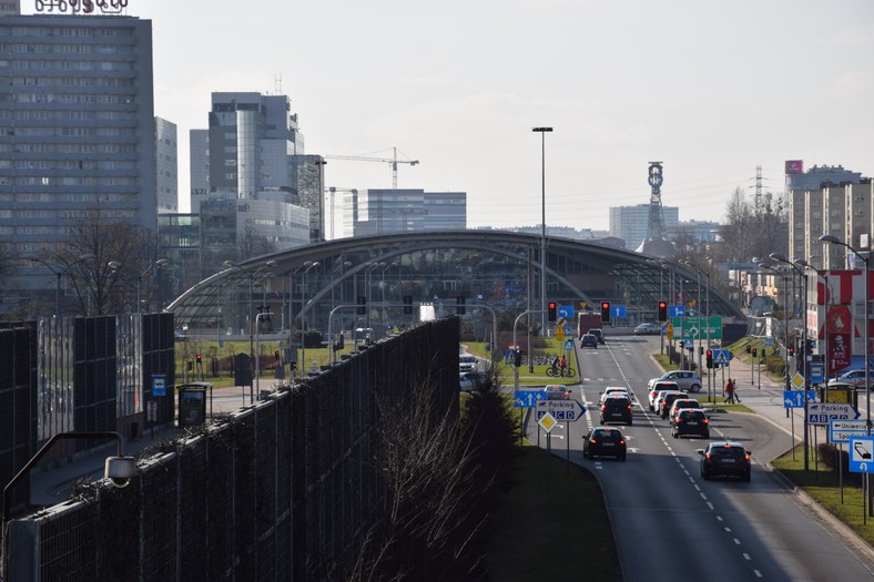 Katowice Aleja Roździeńskiego, rondo Ziętka Fot. Paweł Pawlik