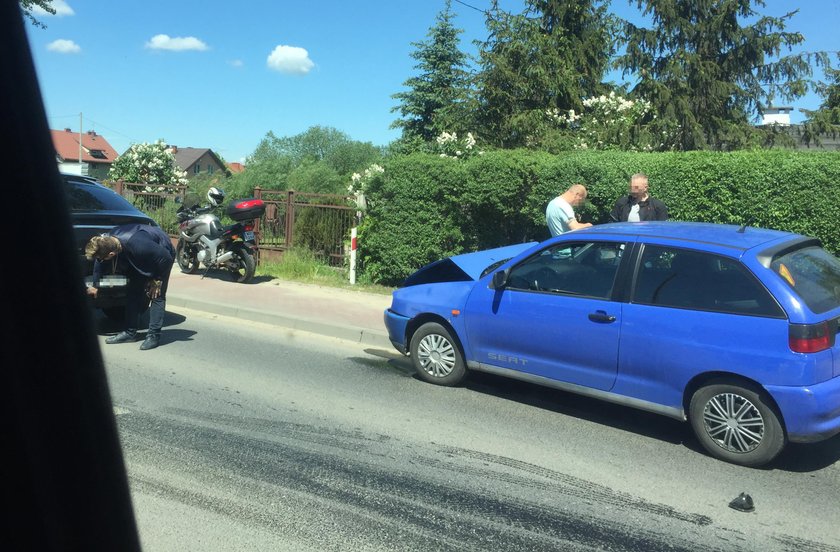 Wypadek samochodowy Popka