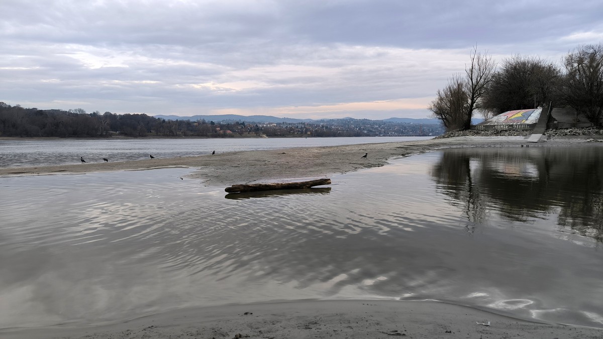 Dunav kod Apatina - nizak vodostaj, arhiva