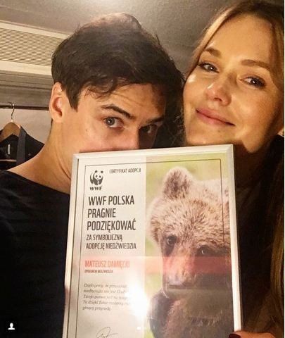 Akcja WWF: Magdalena Lamparska dla Mateusza Damięckiego