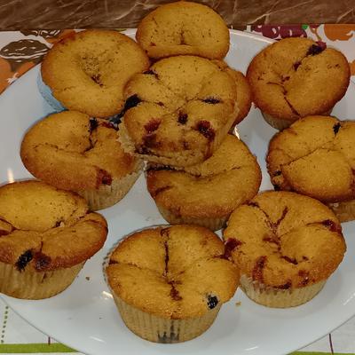 Erdei gyümölcsös mandulás muffin