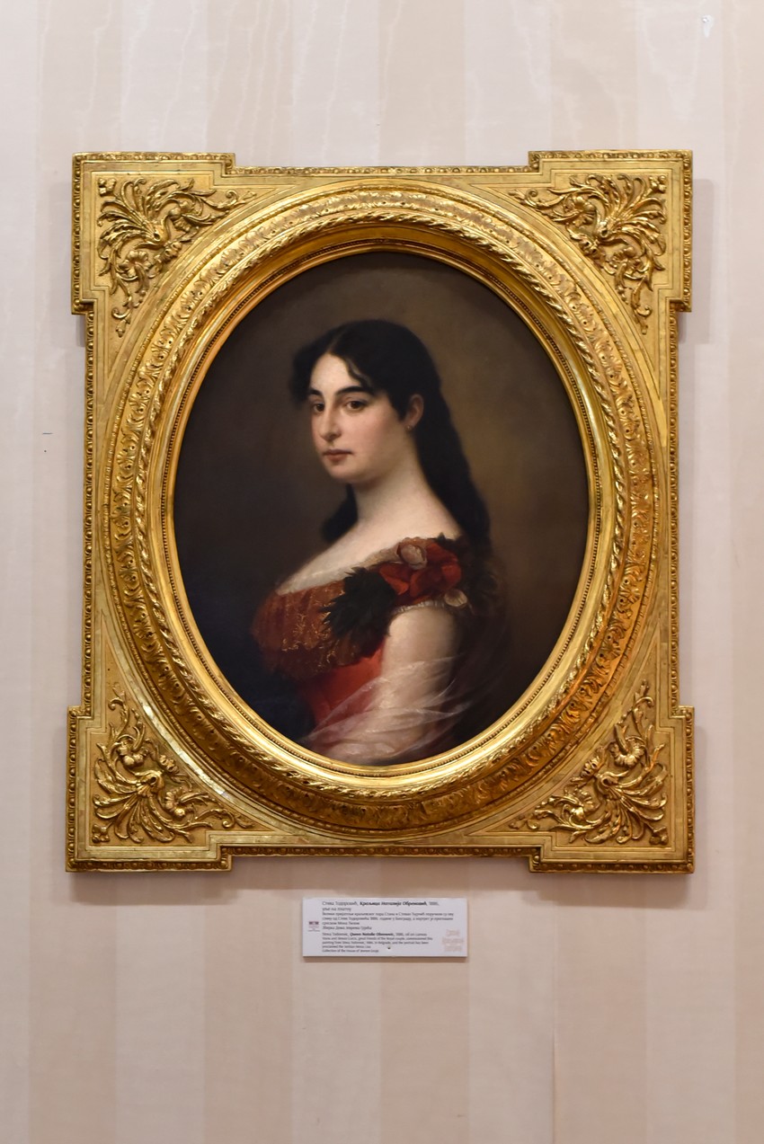 Kraljica Natalija Obrenović, rad Stevana Todorovića