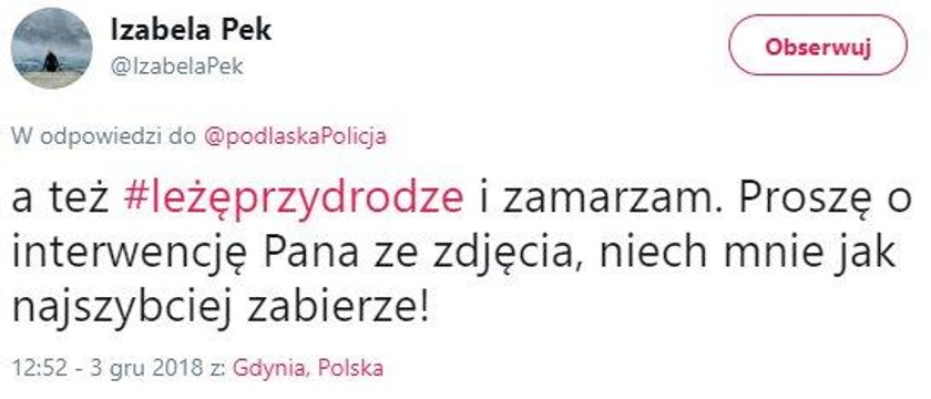 Kochanka posła zauroczona policjantem. Jest komentarz zakładu pogrzebowego