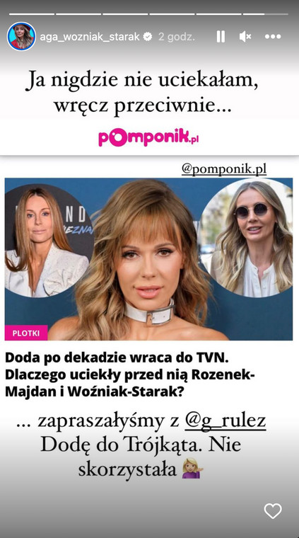 Agnieszka Woźniak-Starak ucina plotki ws. wywiadu z Dodą