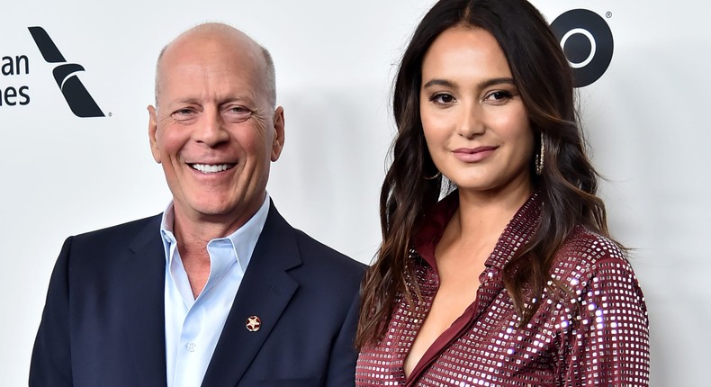 Bruce Willis and wife Emma Heming Willis attend the New York Film Festival on October 11, 2019.Theo Wargo/Getty Images