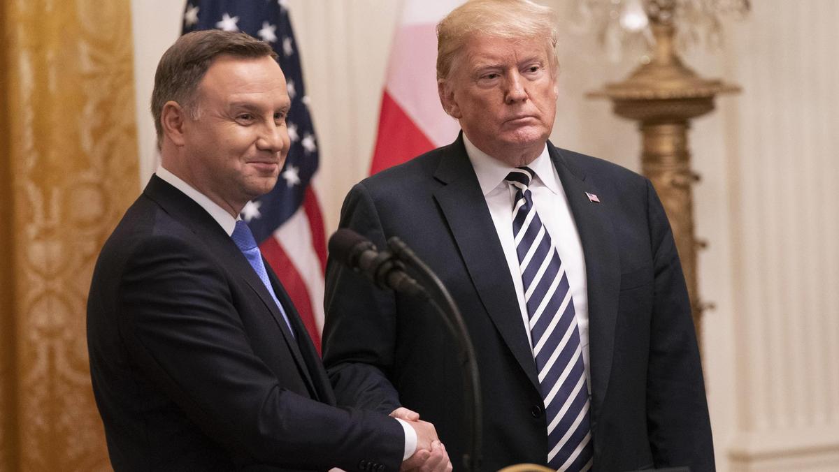 United States President Donald J. Trump and the President of the Republic of Poland Andrzej Duda hold a news conference at The White House
