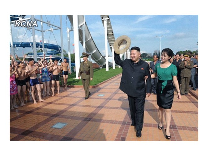 Kim Dzong Un i jego żona Ri Sol-Ju