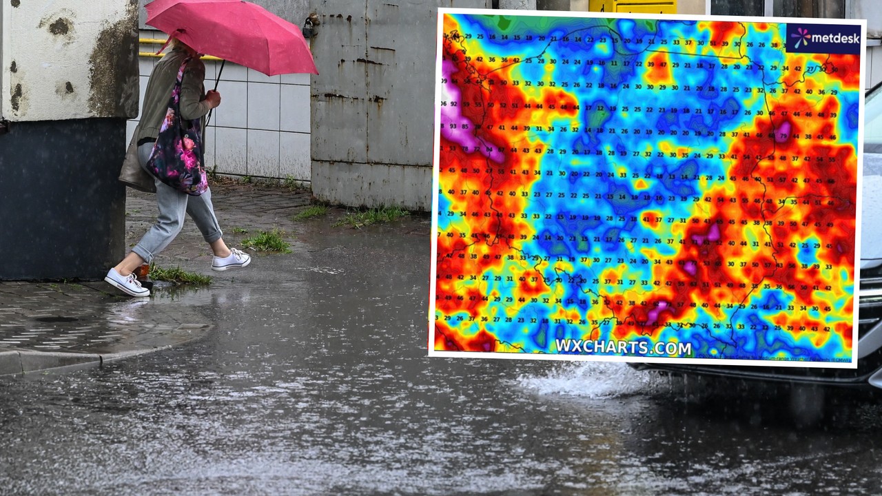 Spadnie choćby 70 mm wody. Polska przez wiele dni będzie skąpana w deszczu i burzach