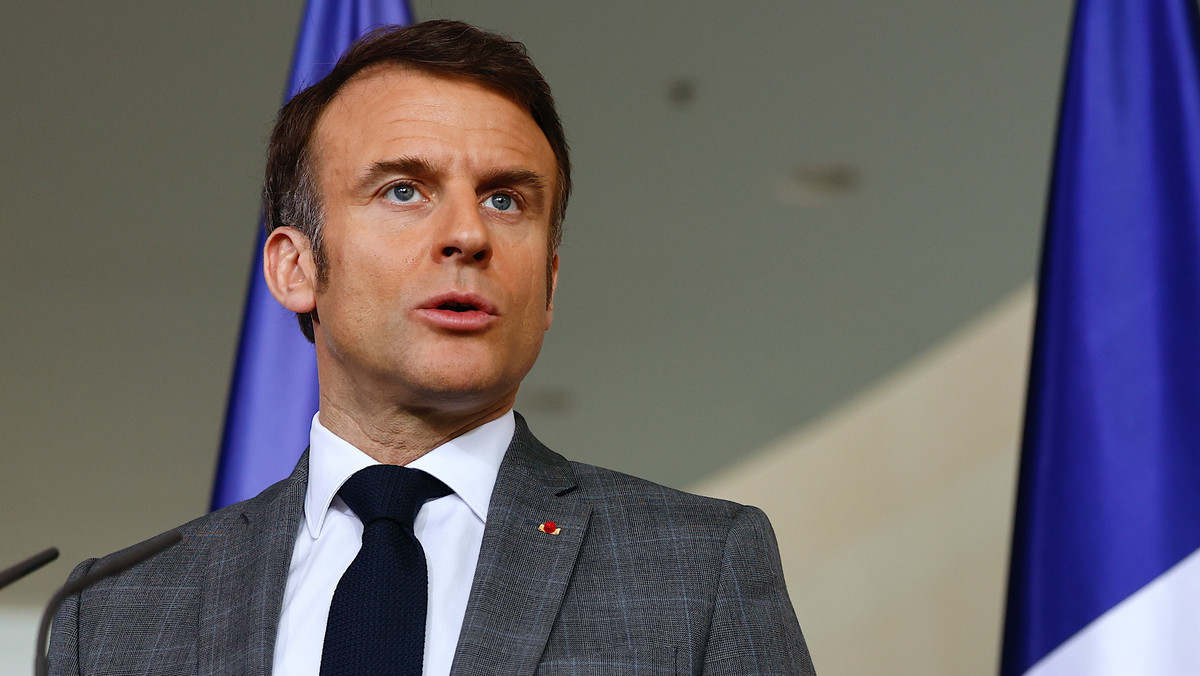 Emmanuel Macron ponownie porusza temat wysłania wojsk do Ukrainy.