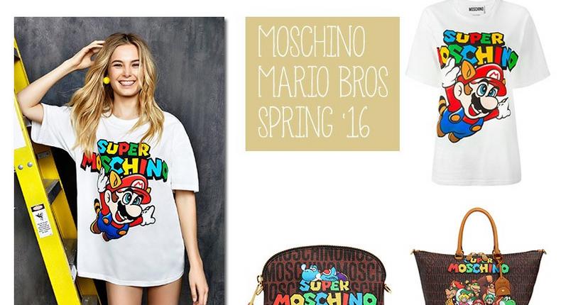 Moschino X Nintendo Mario Bros 'Super Moschino' collection