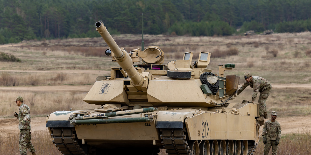Amerykański czołg Abrams.