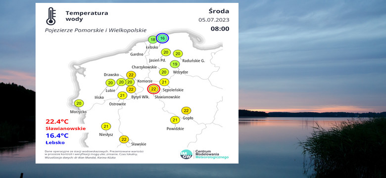 Wiemy, które jeziora w Polsce są obecnie najcieplejsze. Jedno z nich wyróżnia się szczególnie [MAPY]