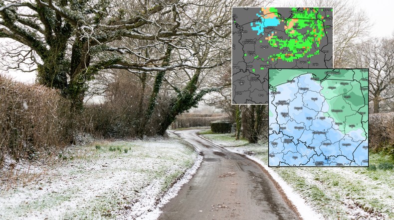 Wiosna przekształci się w zimę. Zbliża się mróz i przelotny śnieg (mapy: meteologix.com)