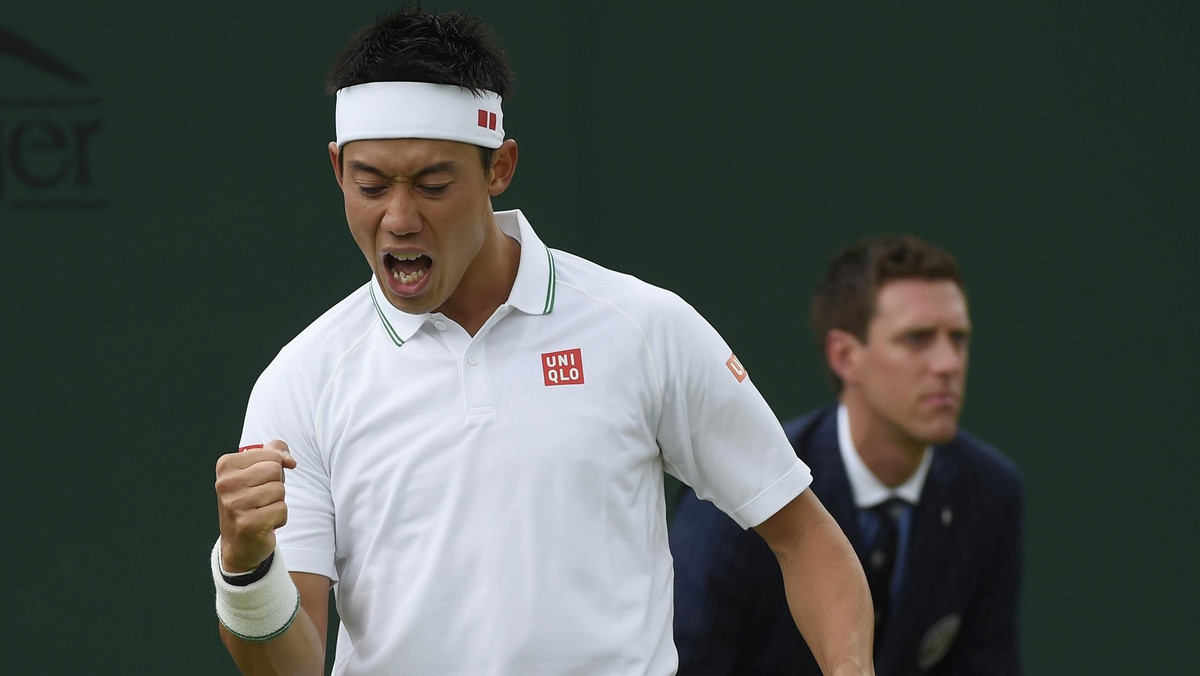 Japończyk Kei Nishikori z łatwością pokonał Rosjanina Andrieja Kuzniecowa 7:5, 6:3, 7:5 w sobotnim meczu trzeciej rundy turnieju singlistów w wielkoszlemowym Wimbledonie. Kolejnym rywalem rozstawionego z piątką tenisisty będzie Chorwat Marin Cilić, który pokonał Nishikoriego w finale US Open w 2014 roku.