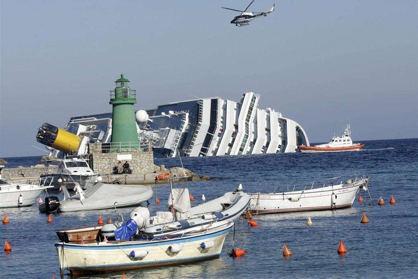 Klątwa nad Costa Concordi, podczas chrztu nie rozbiła się butelka