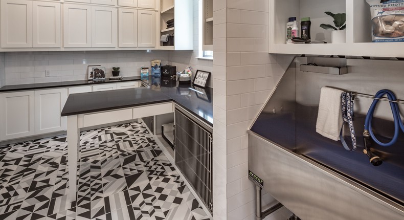 A puppy spa within a Highland Homes property, complete with a  dog wash station.Courtesy of Highland Homes