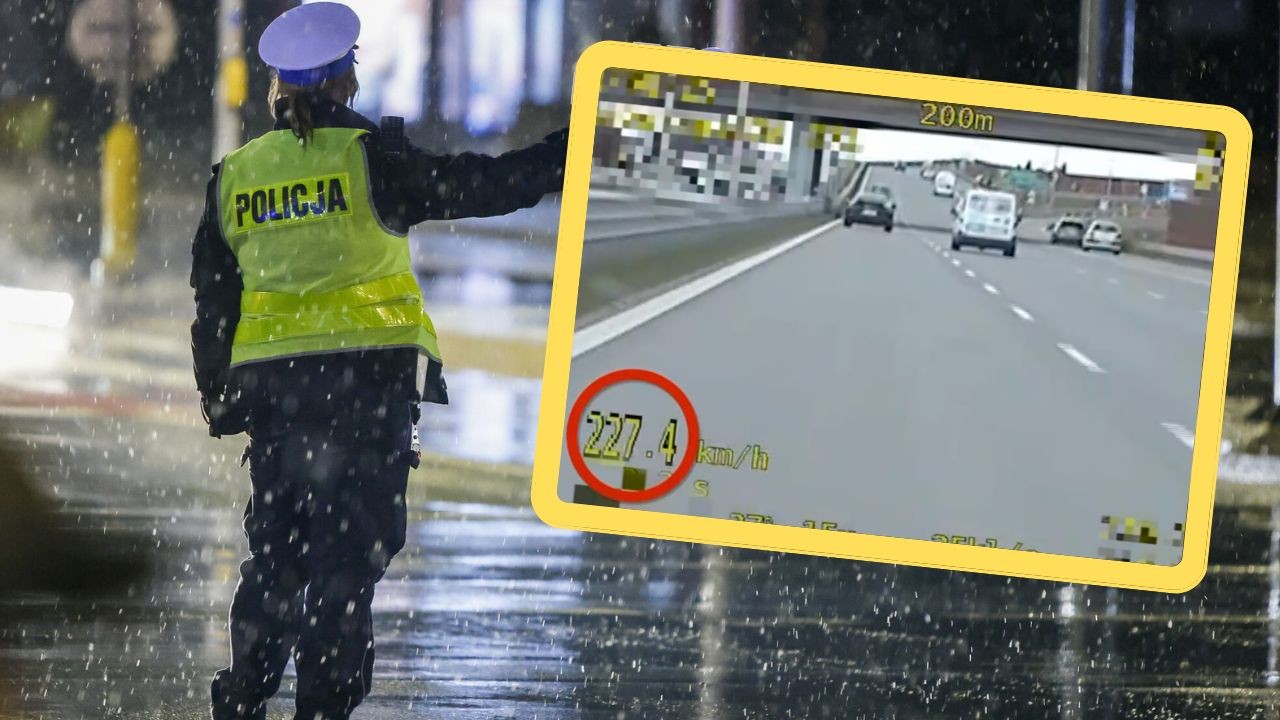 Nagrali go, jak pędził porshe. Na liczniku 227 km na godz. [WIDEO]