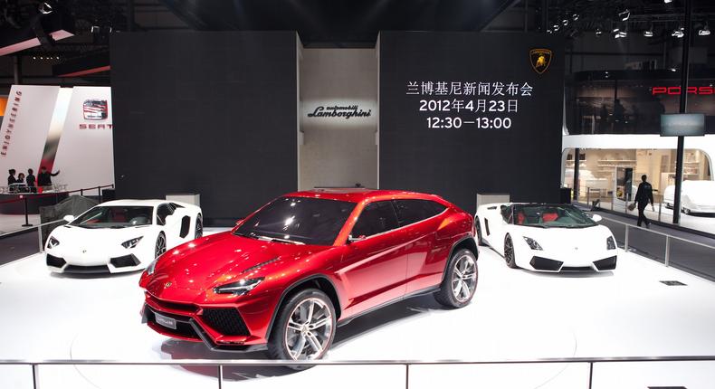 The Lamborghini Urus.