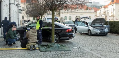 Staranował bramę Pałacu Prezydenckiego. To mówił policjantom