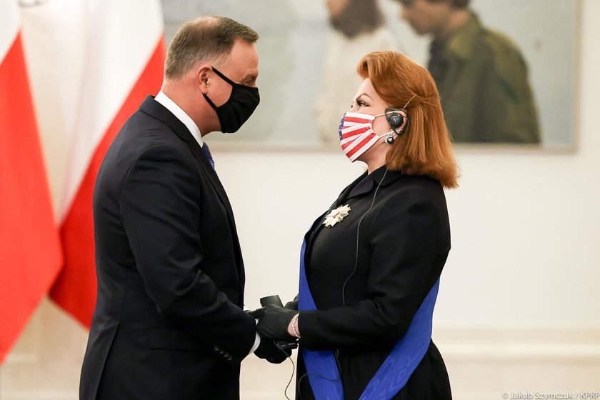 Andrzej Duda odznaczył Georgette Mosbacher