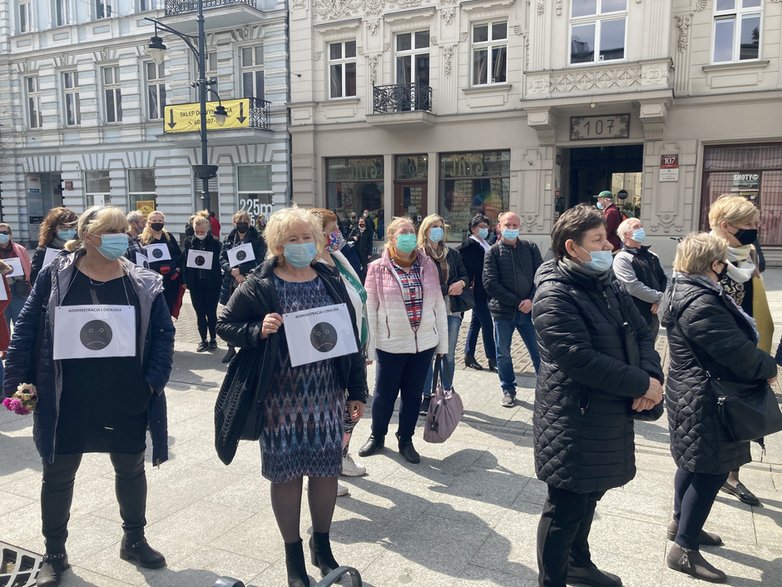 Protest pracowników niepedagogicznych