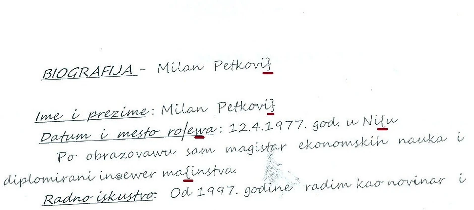 "Neki službenik je koristio pogrešan font"