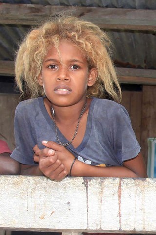 Melanesian people of Solomon Islands