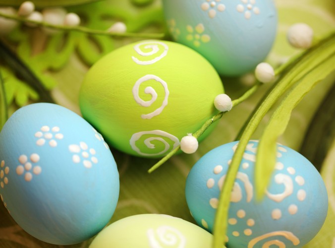 Wielkanocne pisanki wzorzyste