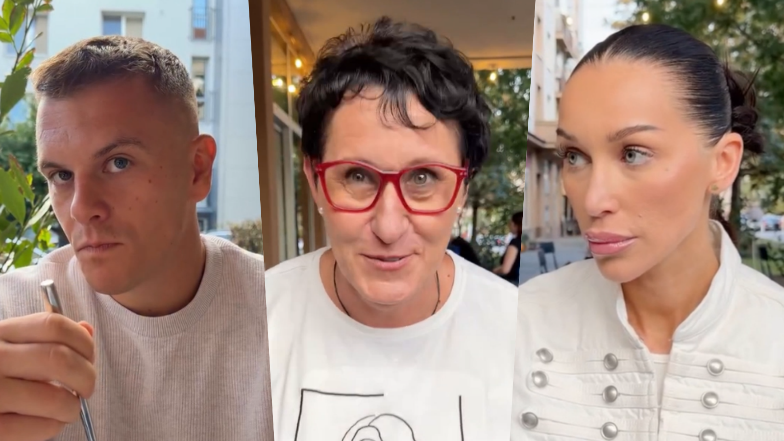 Filip Jovinečko Jovanovič, jeho bývalá svokra Izabela a jeho exsnúbenica Bianka Rumanová. 