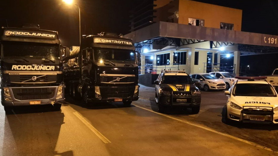 Identyczne ciężarówki z Brazylii. Fot. brazylijska policja PRF