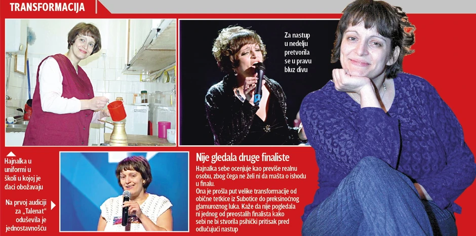 Hajnalka dan posle prolaza u finale (kliknuti + za uvećanje)