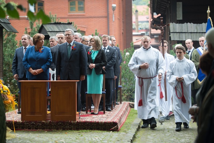 Prezydent na mszy