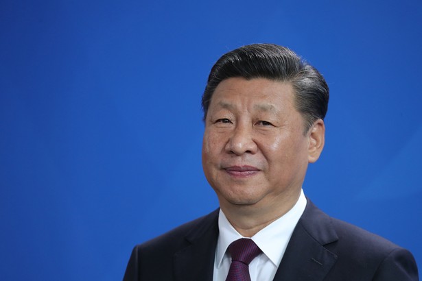 Xi Jinping, prezydent Chin w czasie wizyty w Niemczech, Berlin, 5.07.2017