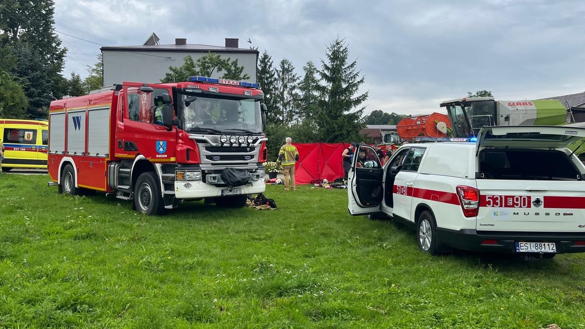 Zginął na własnej posesji. Tragedia pod Sieradzem