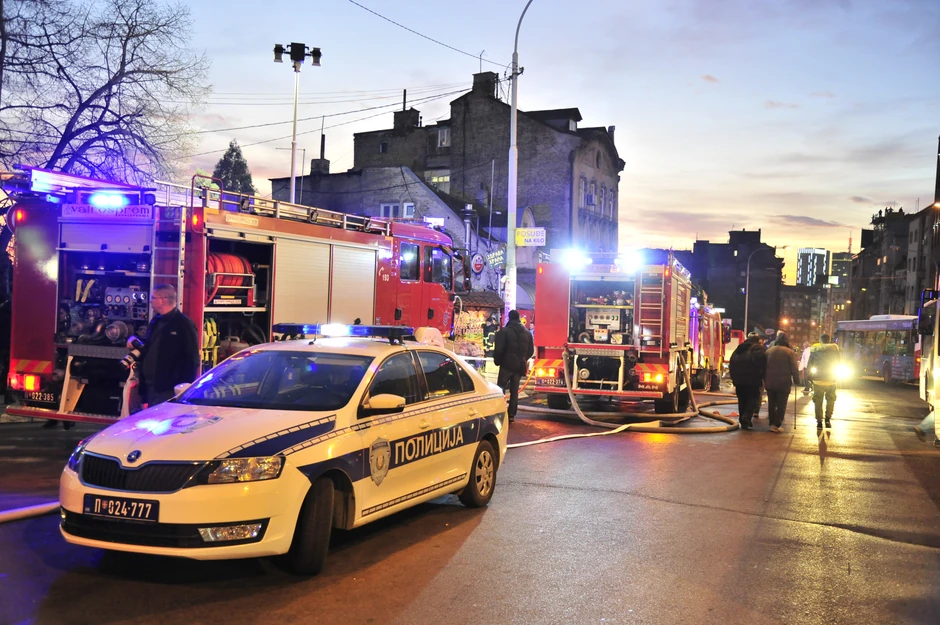 Požar Zeleni venac kafana