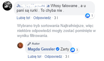 Magda Gessler przyznaje się do żartów na Facebooku