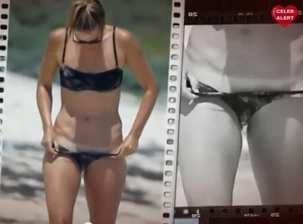 Maria Szarapowa w skąpym bikini na plaży w Meksyku. WIDEO