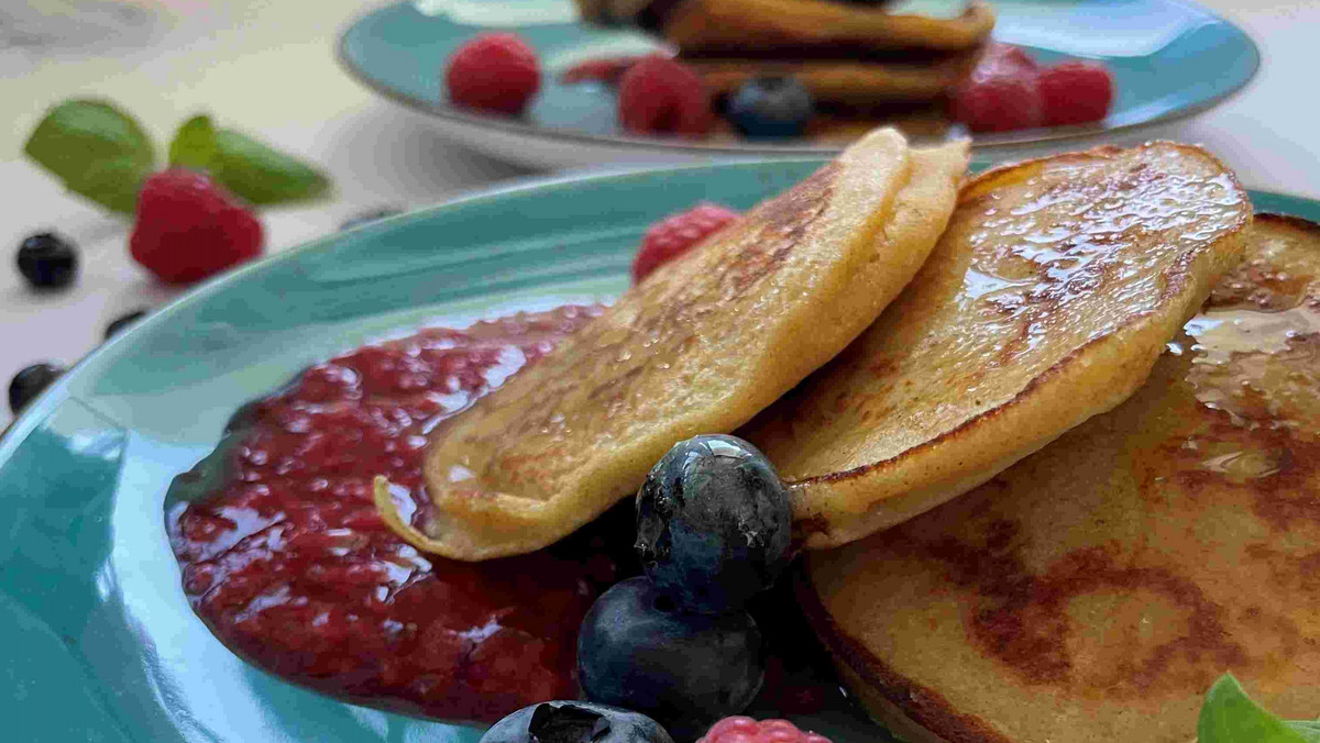 Kukurydziane pancakes to śniadanowy hit. Pyszne również na kolację