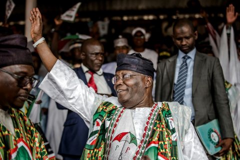 Atiku really loves it on the stomp (Reuters)