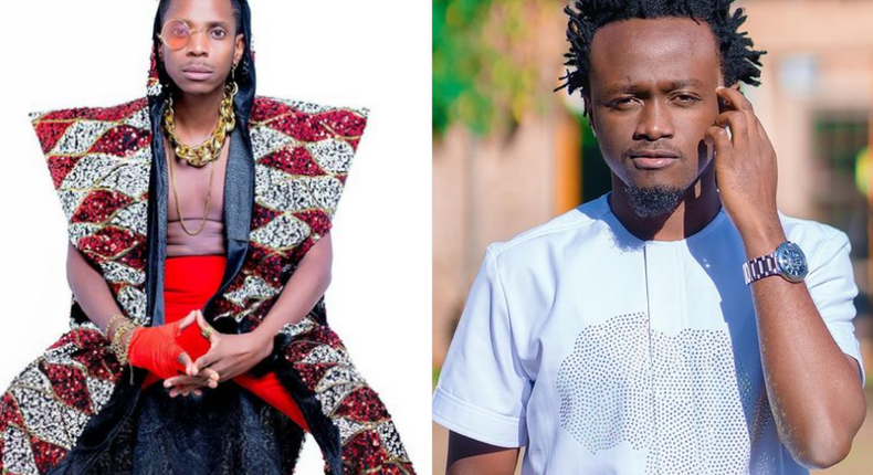 Eric Omondi slaps Bahati with Bundles of Money at Listening party of his Album (Video)