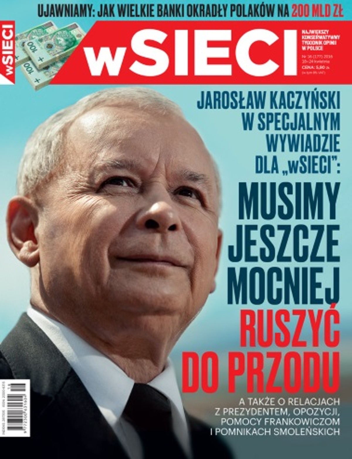Okładka najnowszego wyadania "wSieci"