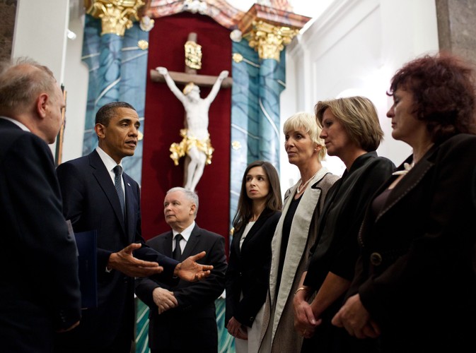 Spotkanie z Barackiem Obamą podczas jego pobytu w Warszawie