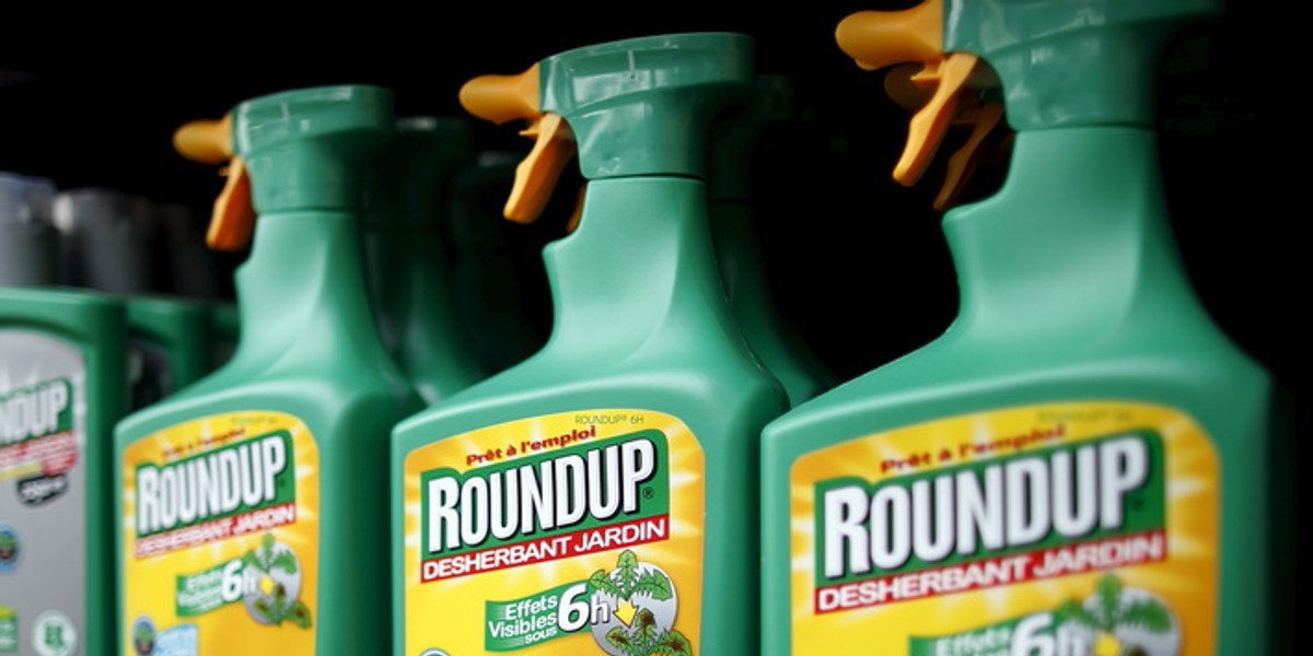 Monsanto is the maker of Roundup.