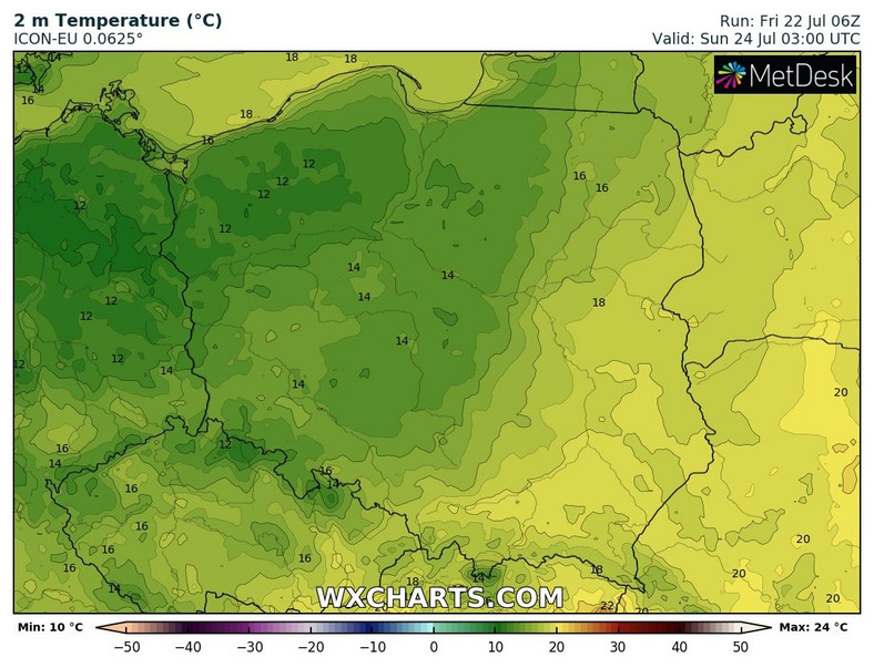 Poranek zapowiada się umiarkowanie ciepło