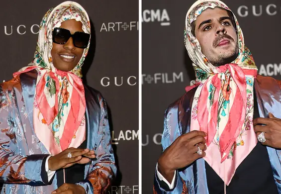 A$AP Rocky w chuście Gucci stał się viralem. "Przebraliśmy" w nią polskich raperów