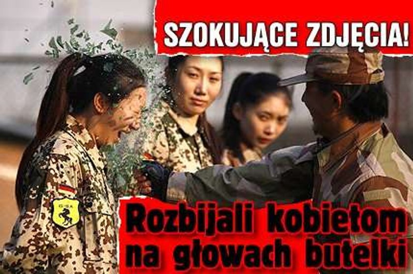 Szokujące zdjęcia! Rozbijali kobietom na głowach butelki