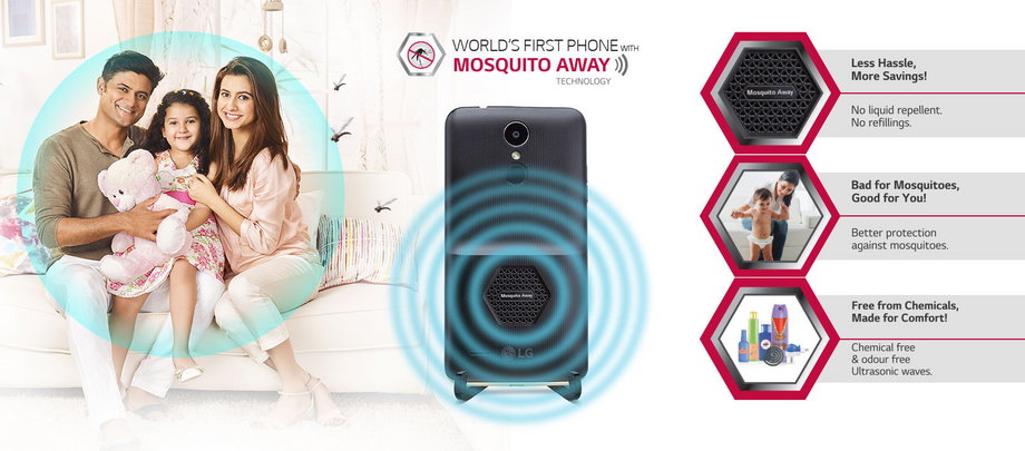 LG K7i odstraszać ma - według producenta - komary za pomocą ultradźwięków