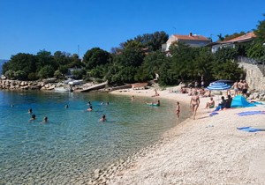 Plaža na Jadranu - ilustracija