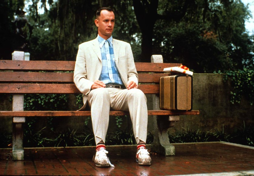 Tom Hanks w filmie "Forrest Gump"